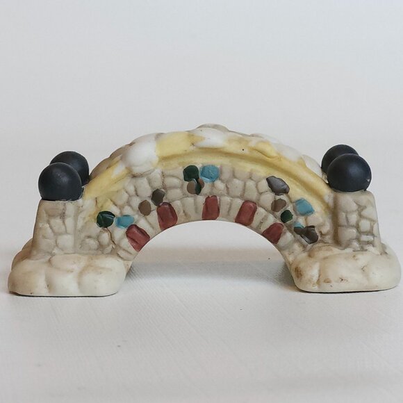 RETRO Cobblestone Bridge for Christmas Village Diorama Scene - Picture 2 of 6